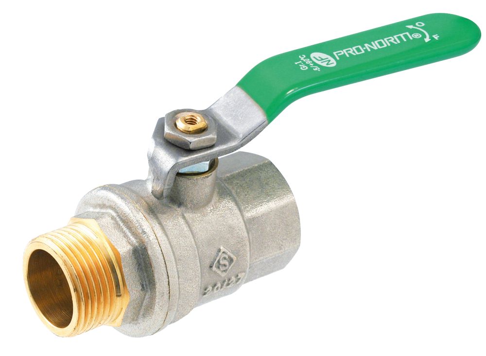 Vanne à sphère NF manette plate MF 12/17 - 3/8" Pronorm