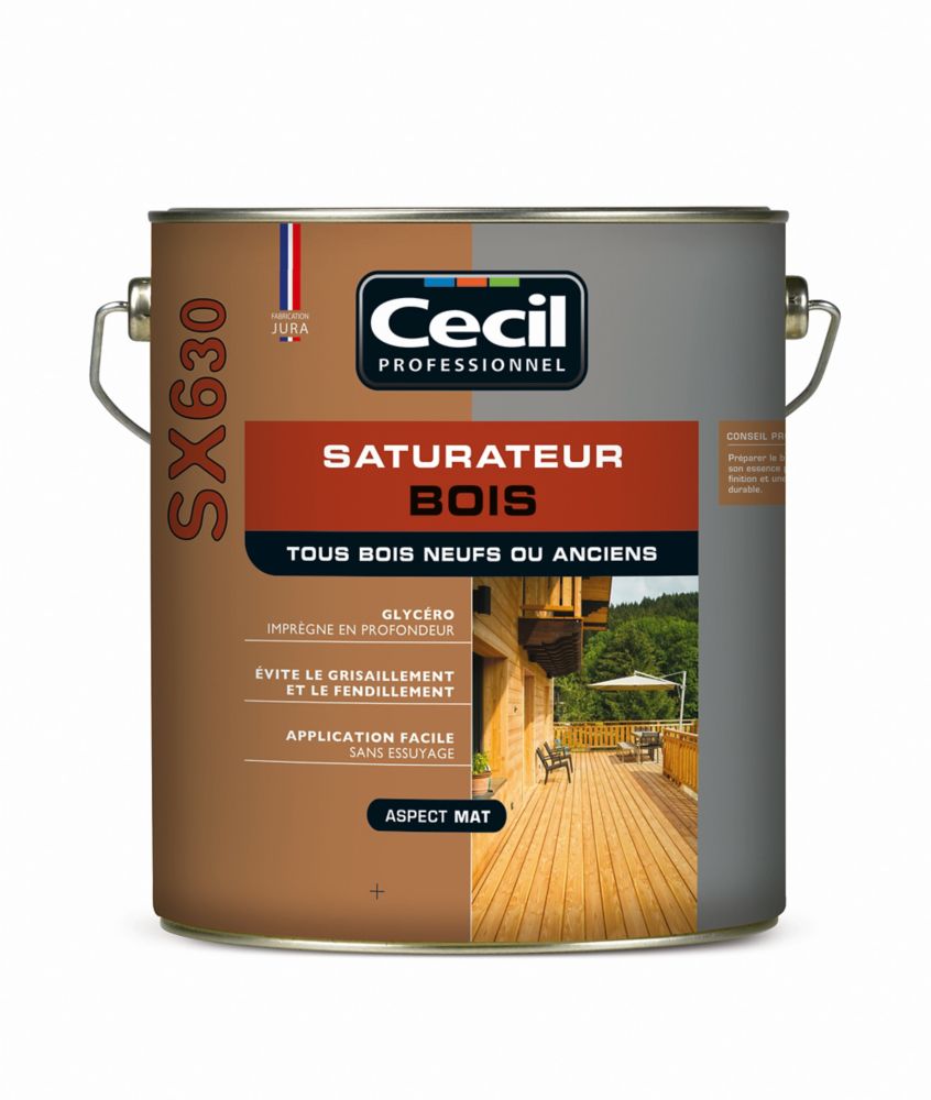 Saturateur bois Cecil Professionnel naturel 5L