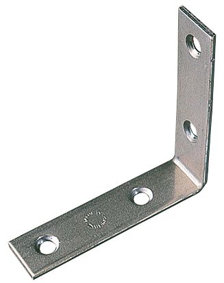Lot de 10 équerres de renfort zinguées 52 x 52 x 16,35mm