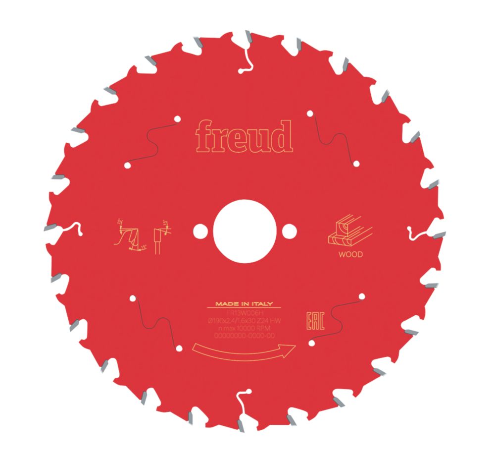Lame de scie circulaire 190 x 30mm 24 dents Freud