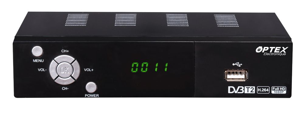 Récepteur DVB-T terrestre à tuner simple Optex
