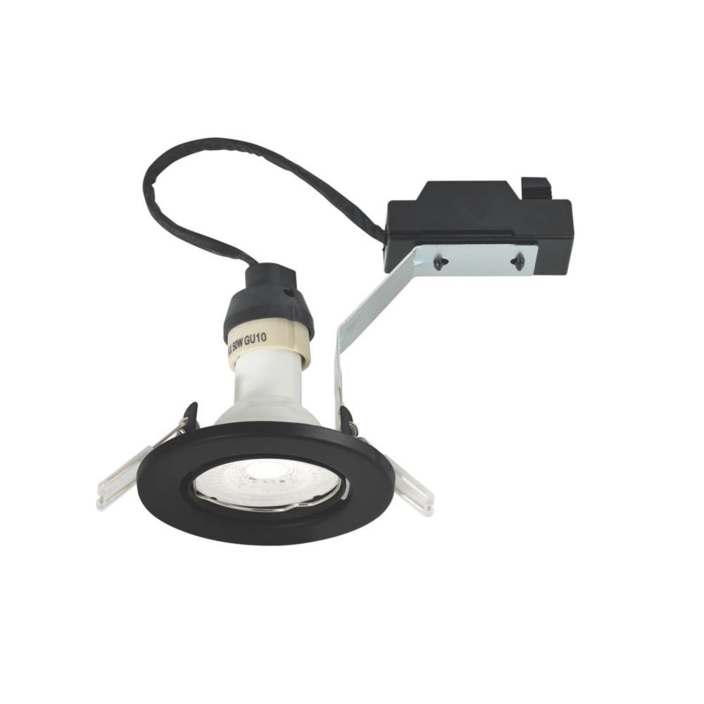 Spots à encastrer à LED inclinables Nordlux Canis 4 000K à intensité variable noir 4,7W 345lm 10 pièces