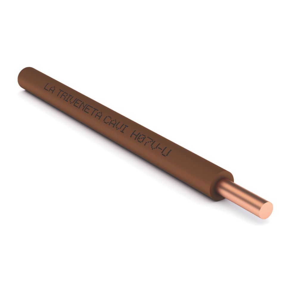 Fil électrique HO7V-U 1x1,5 mm² 100m Marron