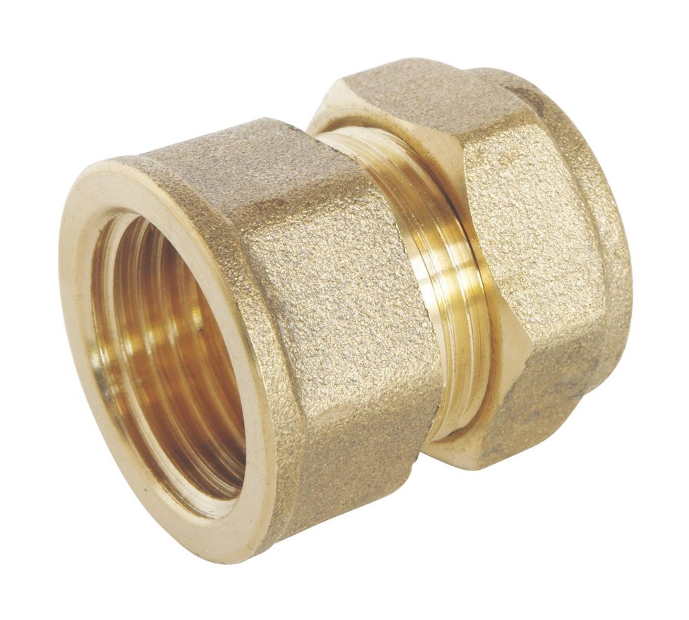 Raccord femelle bicône en laiton pour tube cuivre 16mm x 1/2" Somatherm