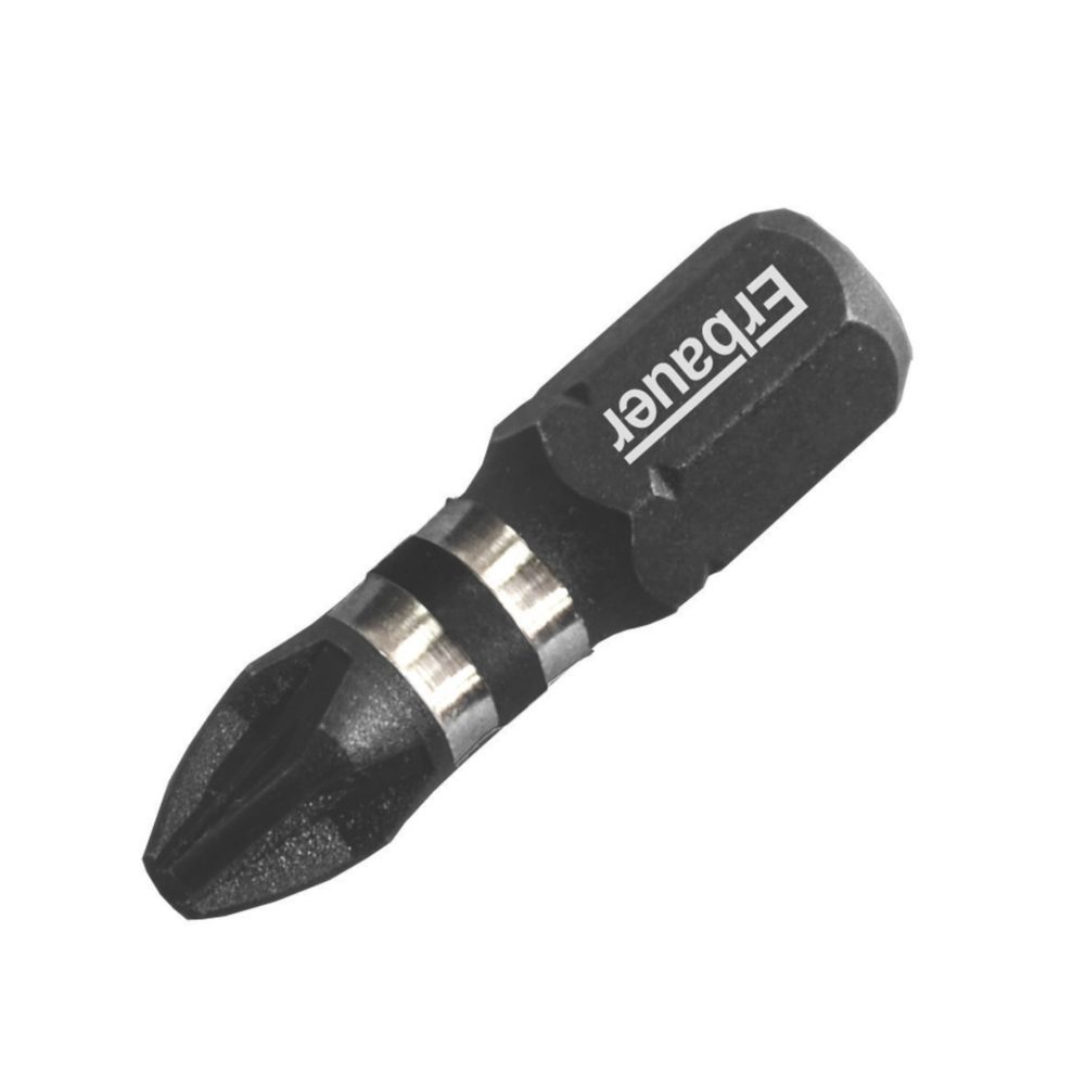 Jeu de 3 embouts de visseuse à choc PH3 25mm Erbauer