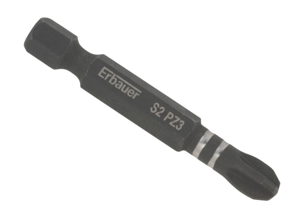 Jeu de 3 embouts de visseuse à choc PZ3 50mm Erbauer