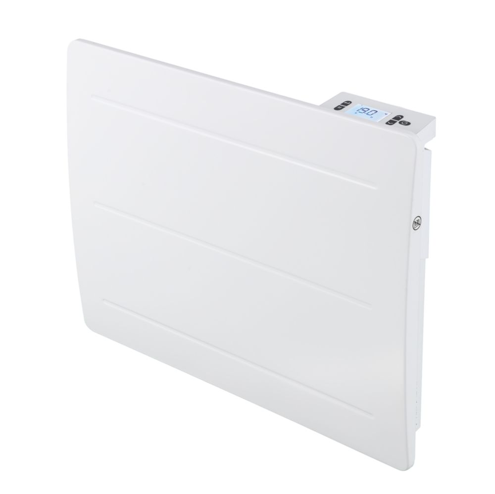 Radiateur céramique électrique à inertie Batilec Uniko 1 000W 45,5cm x 58,3cm blanc