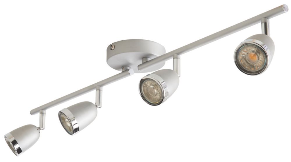 Plafonniers spot Apheliotes 4 lampes argent