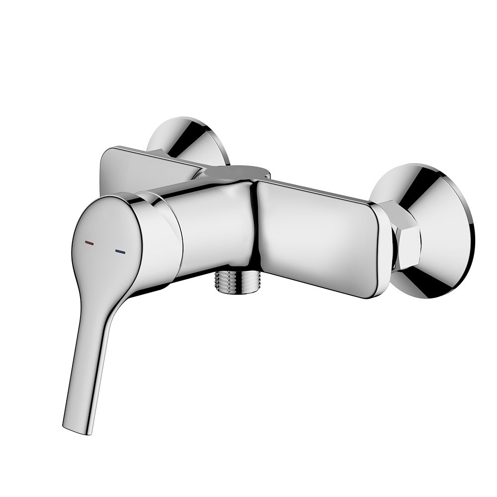 Mitigeur de douche exposé chromé Swirl Hebo