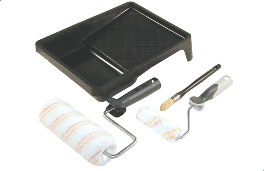 Kit 4 pièces rouleaux et pinceaux