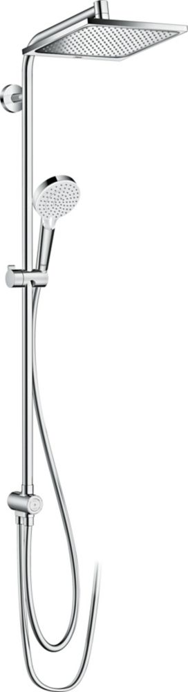 Colonne de douche sans mitigeur HP/Combi Flexible exposé Hansgrohe Crometta E chromé