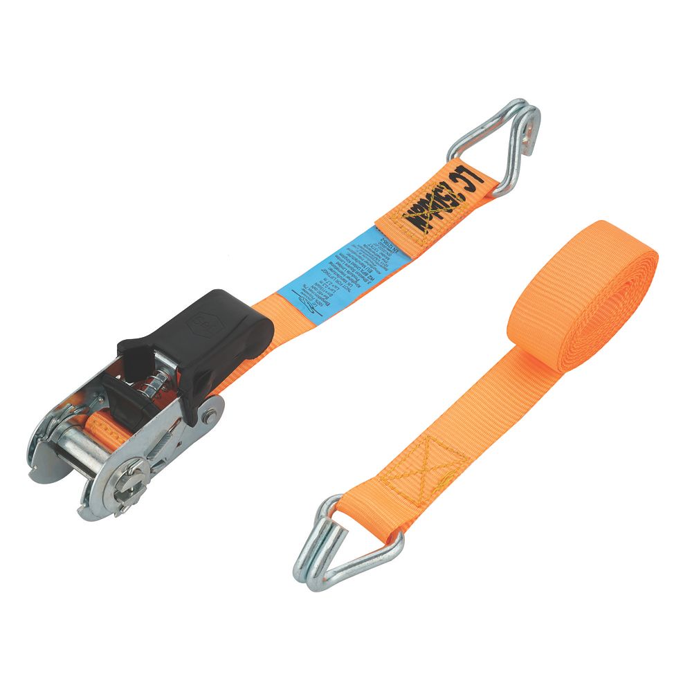 Sangle à cliquet Smith & Locke avec crochets en J 3m x 25mm