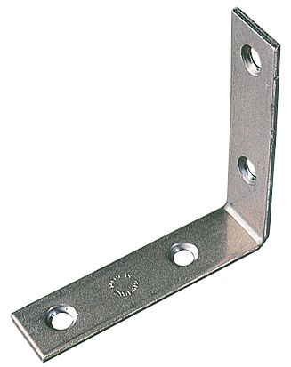 10 équerres de renfort zinguées 103 x 103 x 22mm