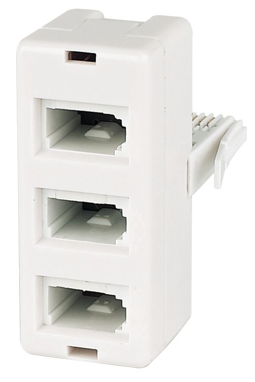 Adaptateur téléphonique triple Philex RJ11