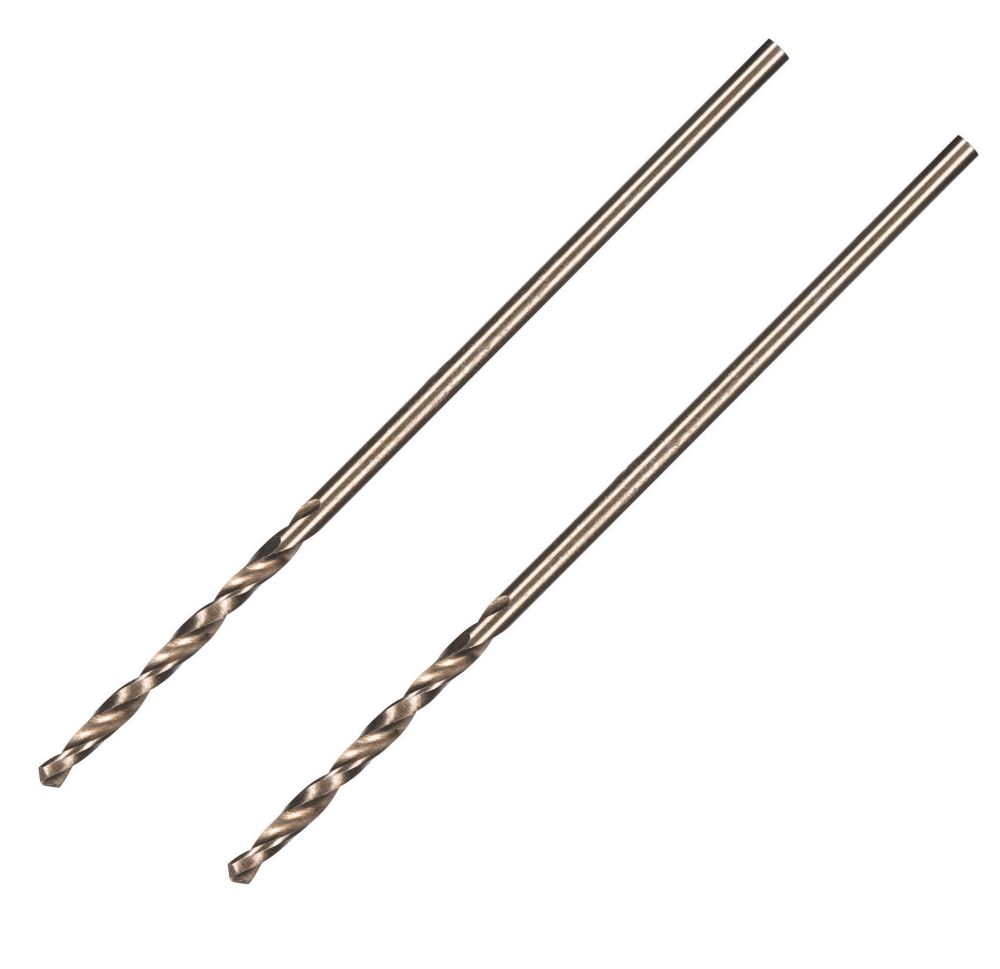 Jeu de 2 forets métal à queue droite 1,5mm x 40mm Erbauer