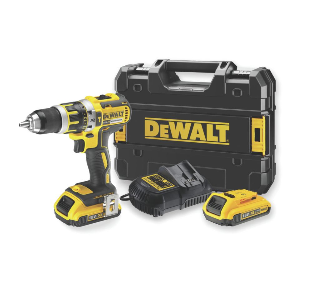 Perceuse visseuse à percussion sans fil brushless DeWalt DCD795D2-QW XR Li-Ion 18V 2,0Ah