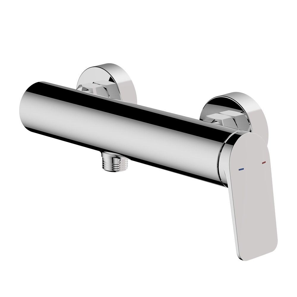 Mitigeur de douche exposé chromé Swirl Icarian