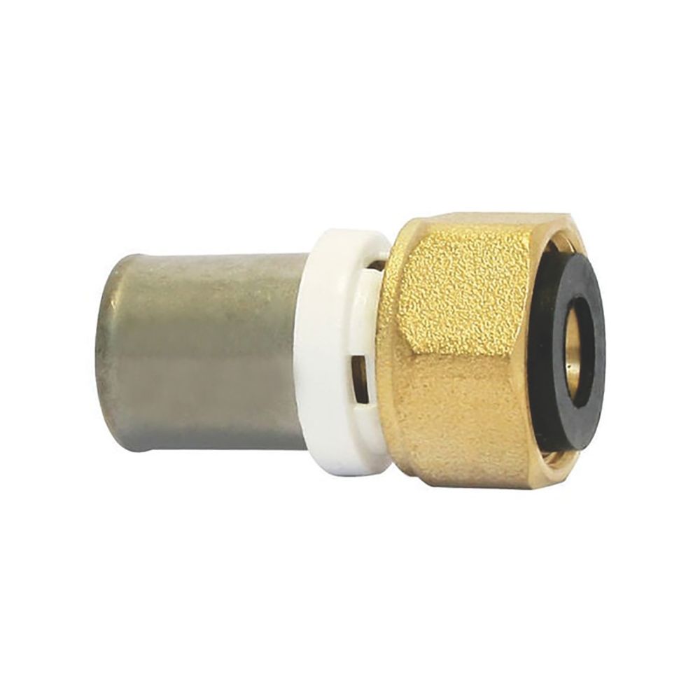 Raccord droit écrou tournant femelle multicouche à sertir 32mm x 26/34 - 1" Fixoconnect
