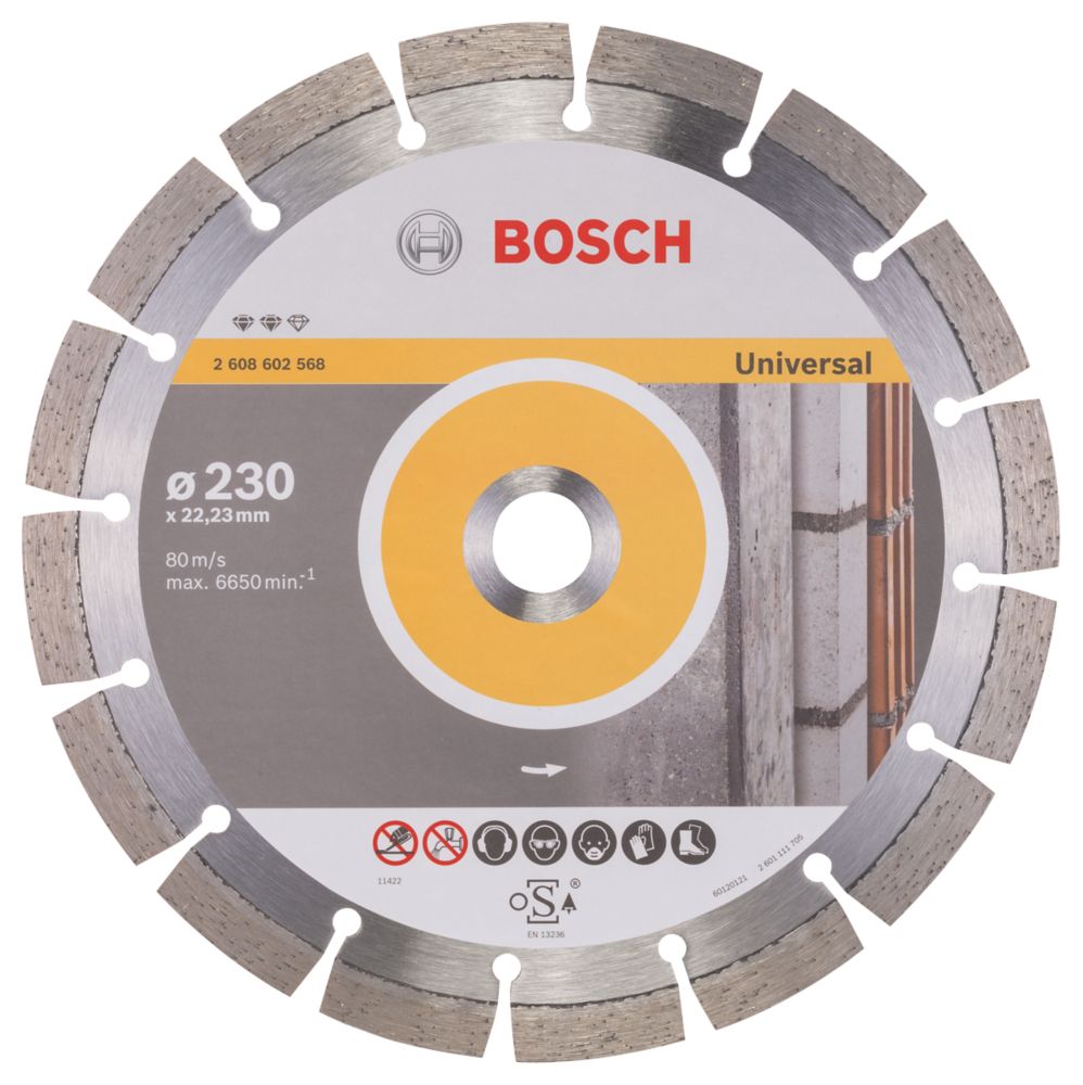 Disque diamant universel béton/pierre 230 x 22,23mm Expert Bosch