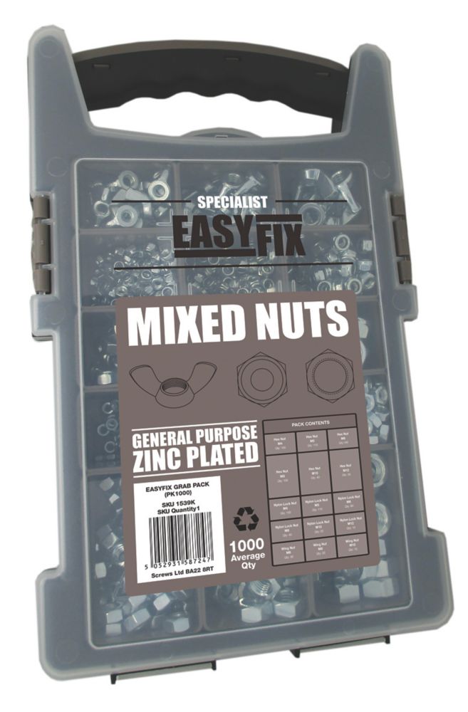 Assortiment de 1 000 écrous Easyfix