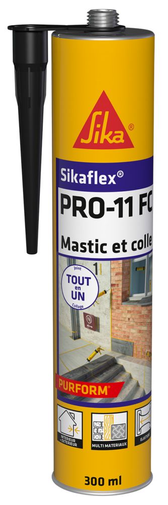 Colle mastic Sika Sikaflex Pro-11 FC noir 380g