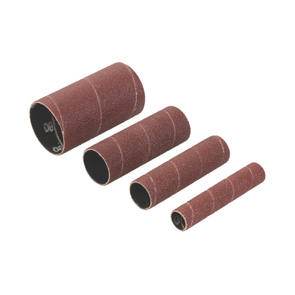 Lot de 4 manchons abrasifs non perforés 38mm x 38mm grain 80, Triton