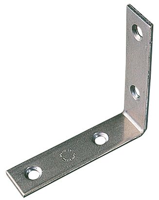 10 équerres de renfort zinguées 64 x 64 x 16,5mm