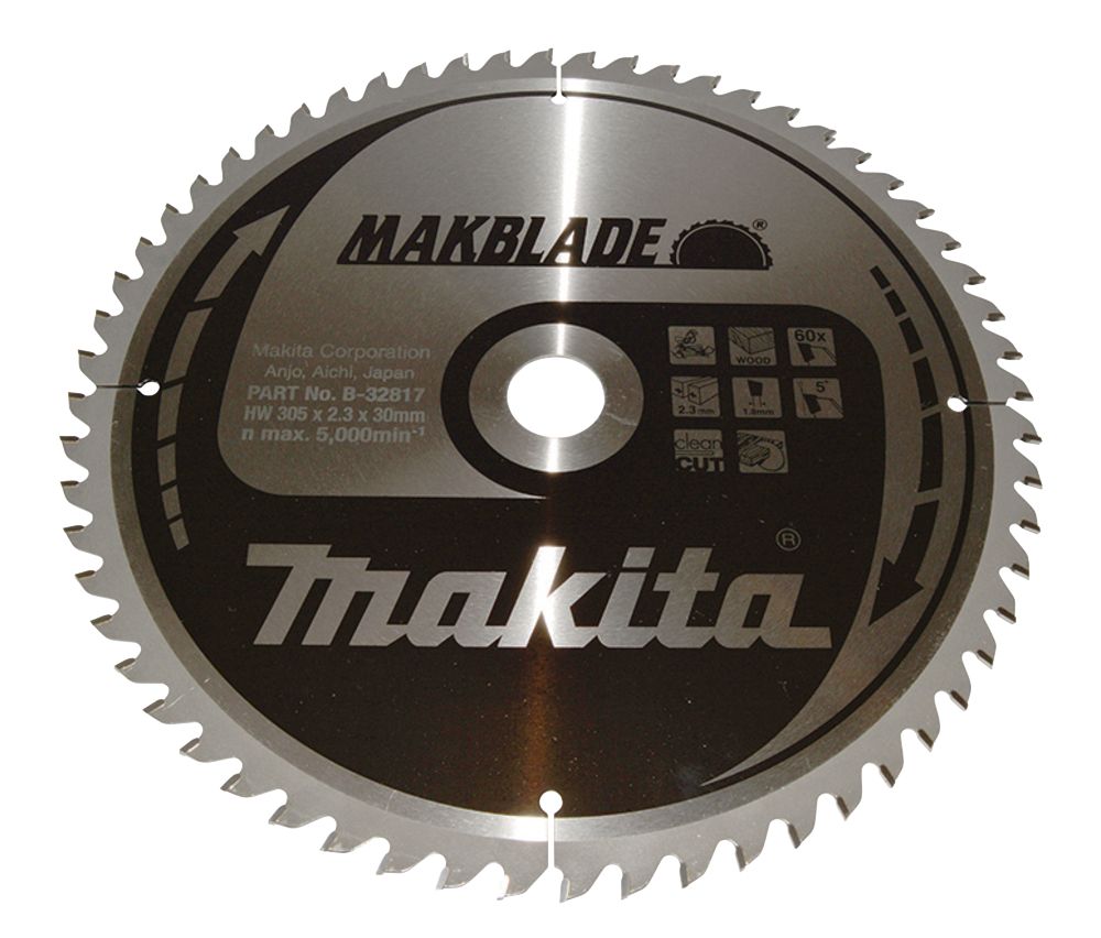 Lame de scie à onglet bois 305 x 30mm 60 dents Makblade Makita