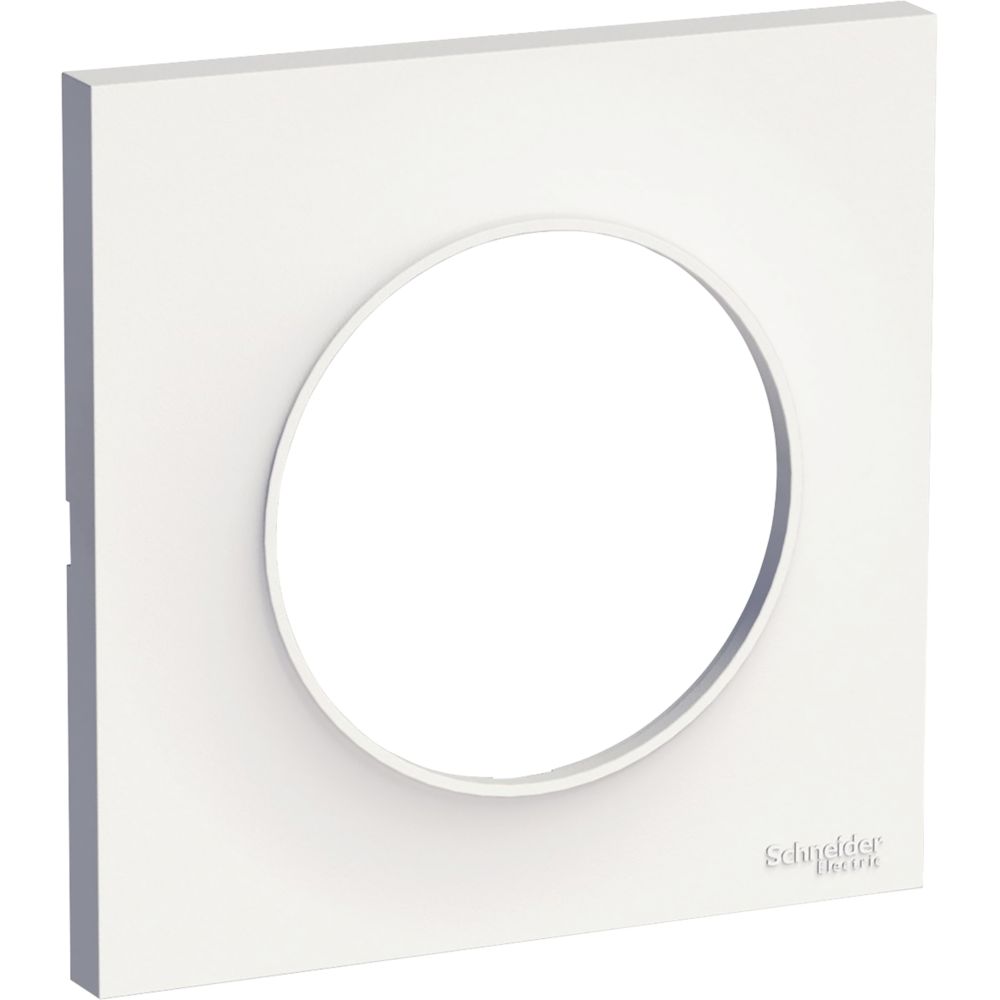 Plaque de finition 1 poste Odace Styl Blanc Schneider