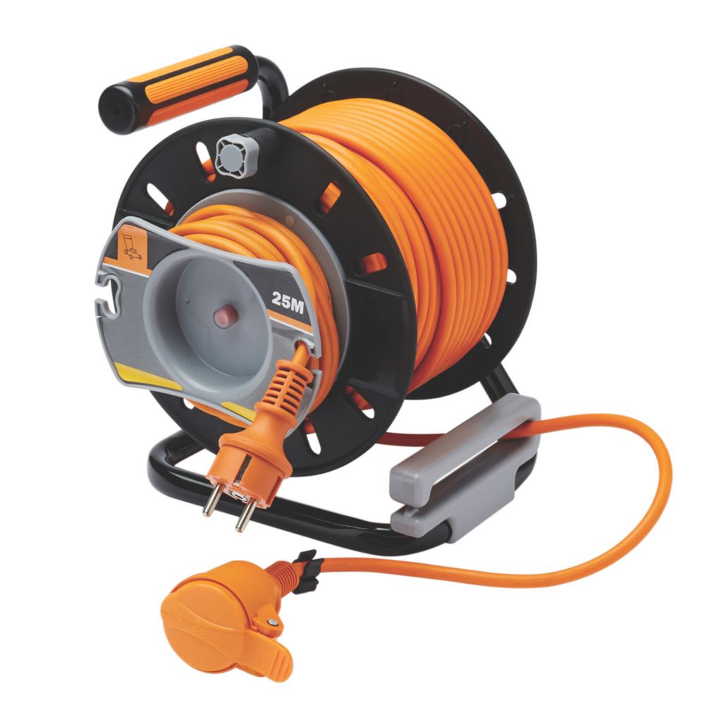 Enrouleur de câble HO5VVF 1 prise 3g1.5 mm² 22+3m