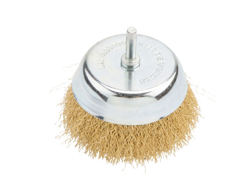 Brosse creuse acier pour perceuse 100 mm