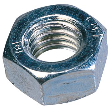 1 000 écrous hexagonaux en acier zingué brillant Easyfix M4