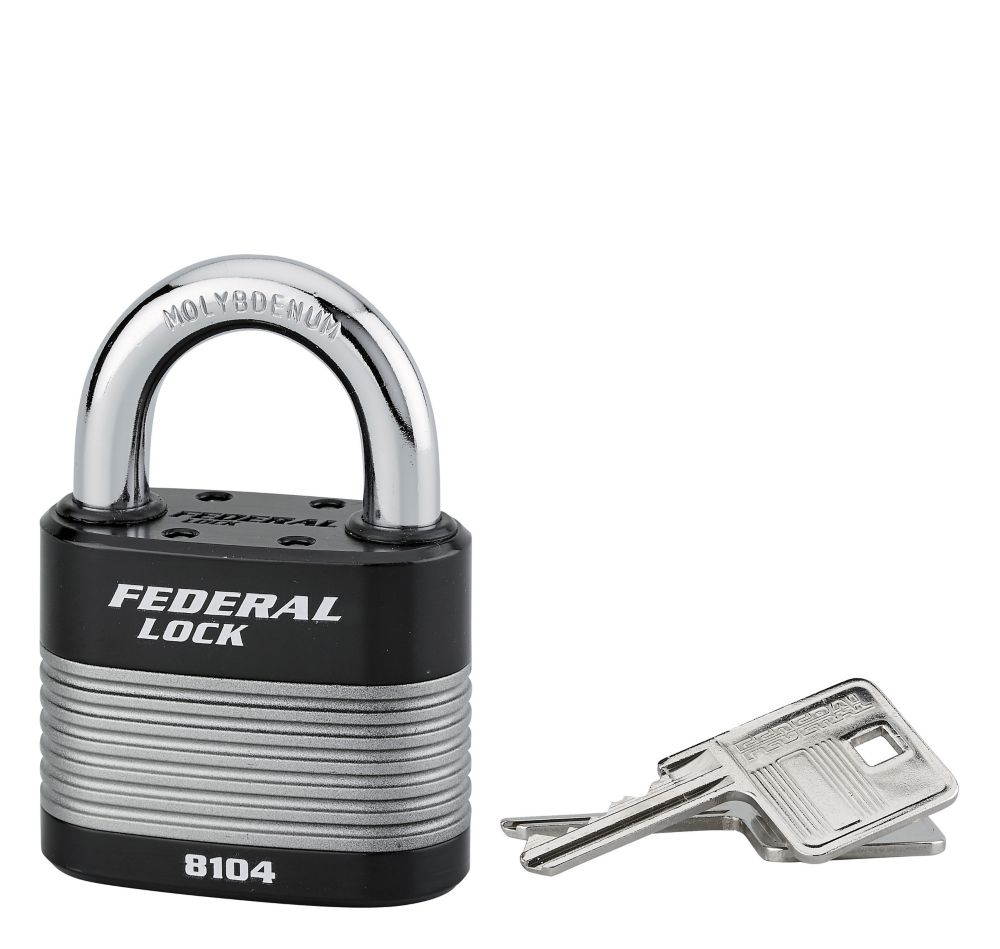 Cadenas à clé à anse fermée toutes conditions météorologiques en acier 63mm Thirard