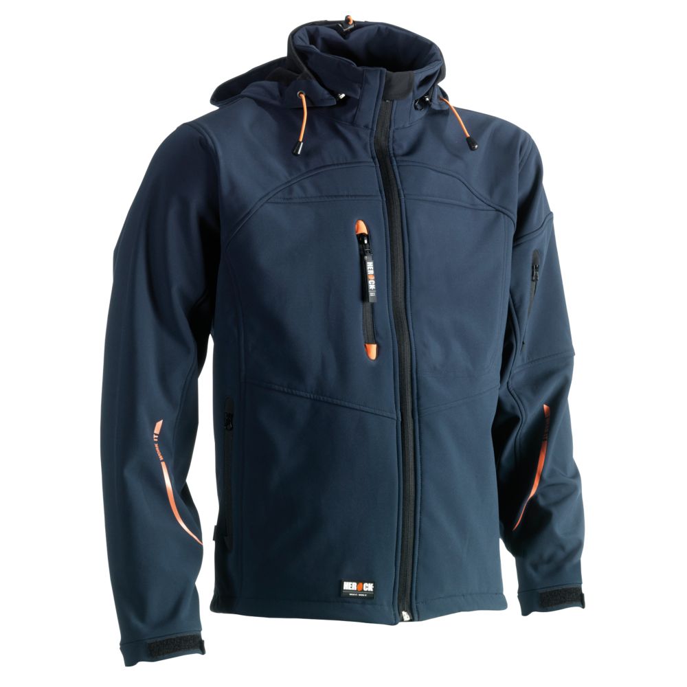 Veste de travail imperméable Herock Poseidon bleu marine taille XXL