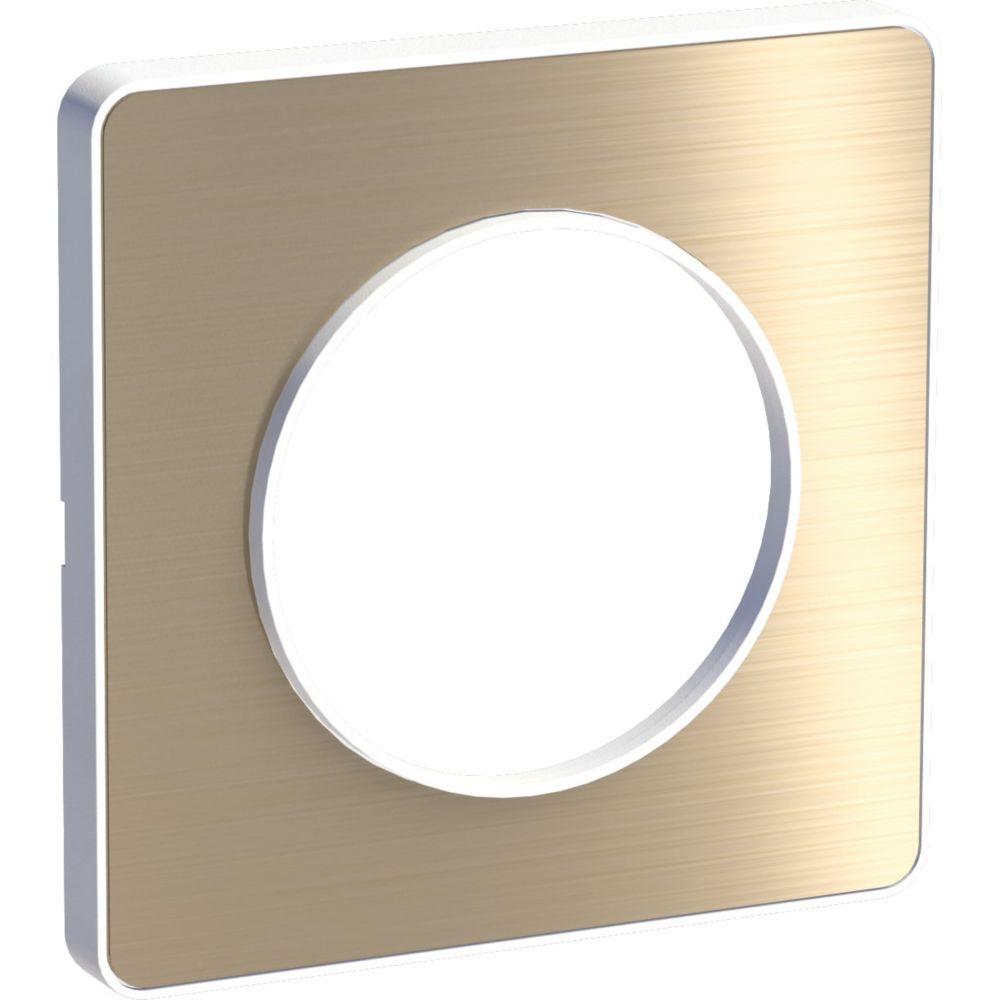 Plaque de finition 1 poste Odace Touch Bronze Schneider