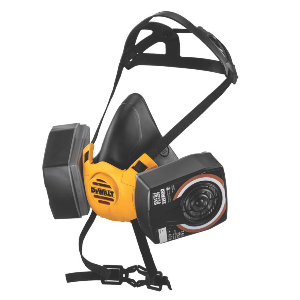 Demi-masque respiratoire taille moyenne DeWalt avec filtres A2-P3