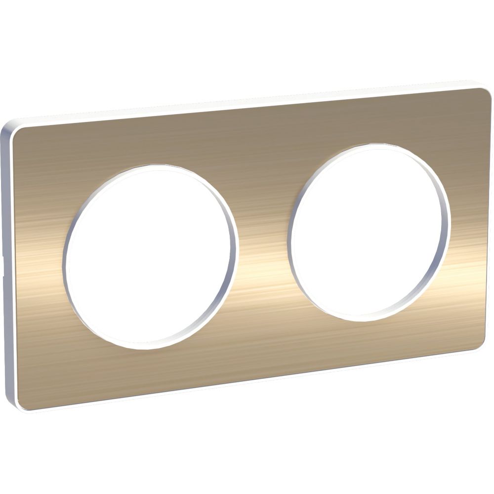 Plaque de finition 2 postes Odace Touch Bronze Schneider