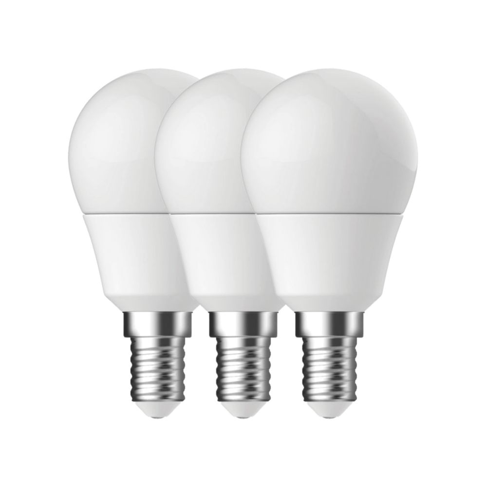 Ampoule Energetic E14 mini globe LED 250lm 2.9W 2700 K, lot de 3