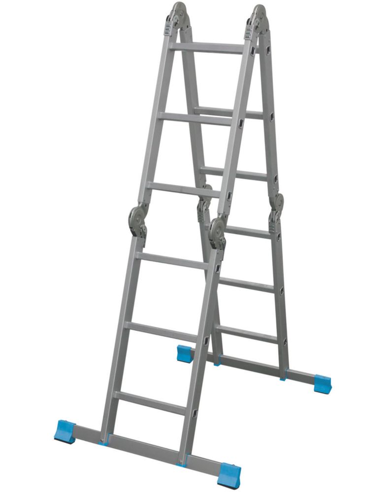 Échelle multiposition en aluminium à 4 sections Mac Allister 3,17m