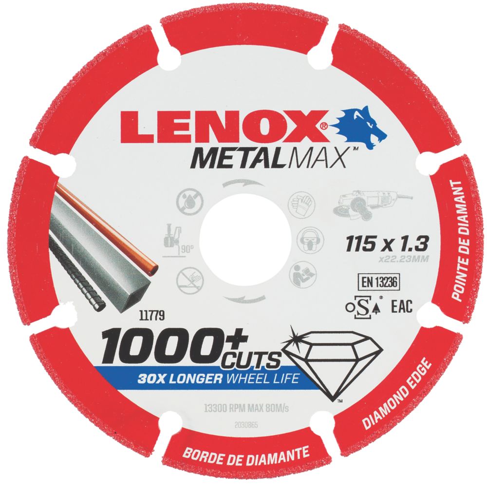 Disque diamant métal 115 x 22,2mm Lenox