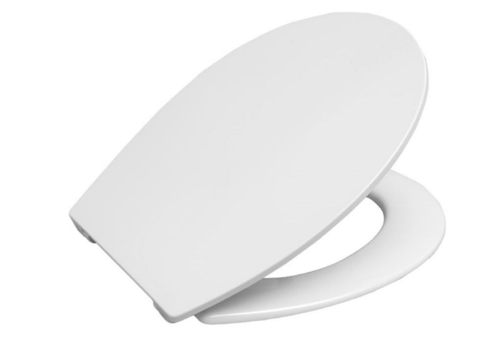 Abattant de WC à fermeture douce en plastique thermodurcissable blanc Siamp Sophia Premium Slim