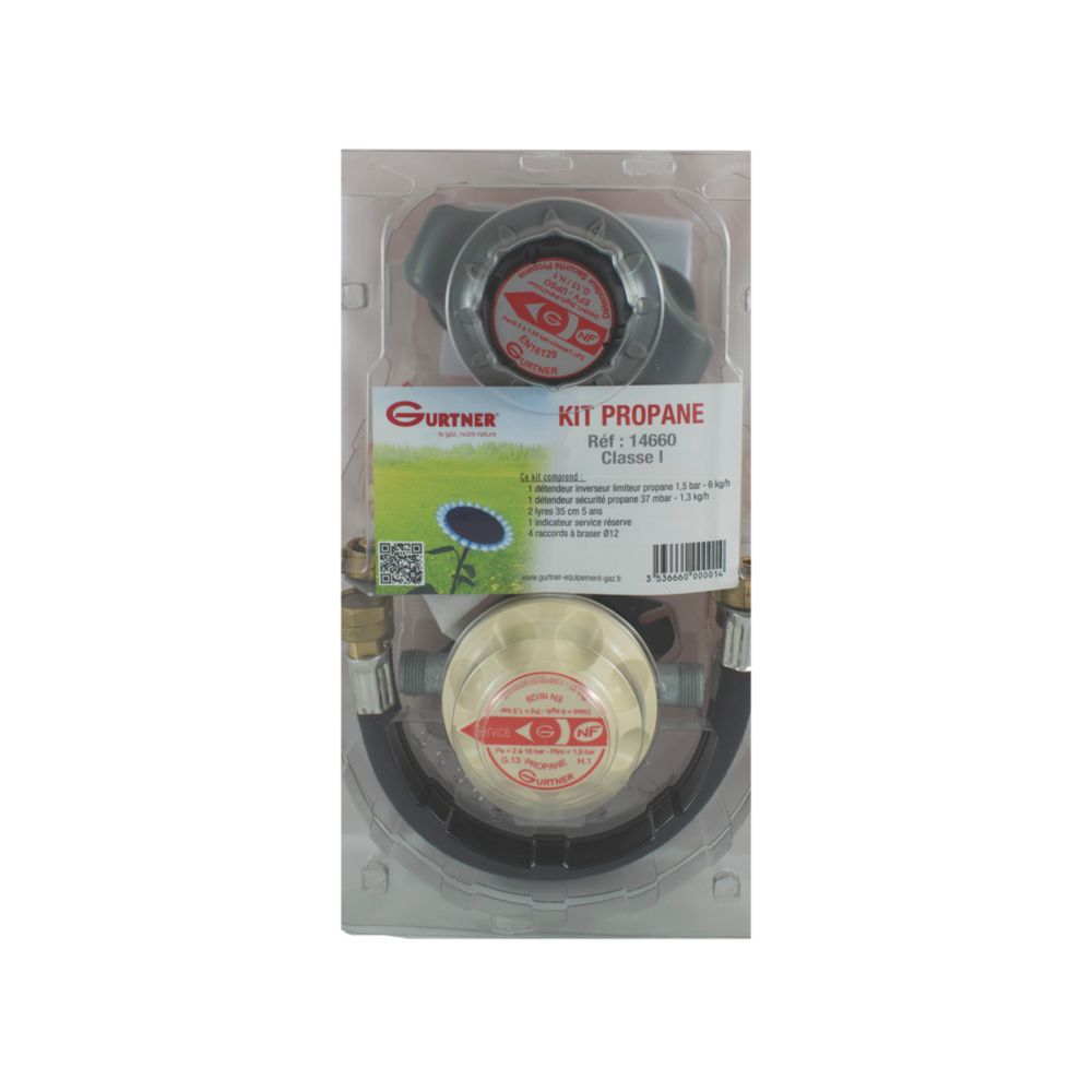 Kit de raccordement au propane 12mm 350mm DN10 Gurtner