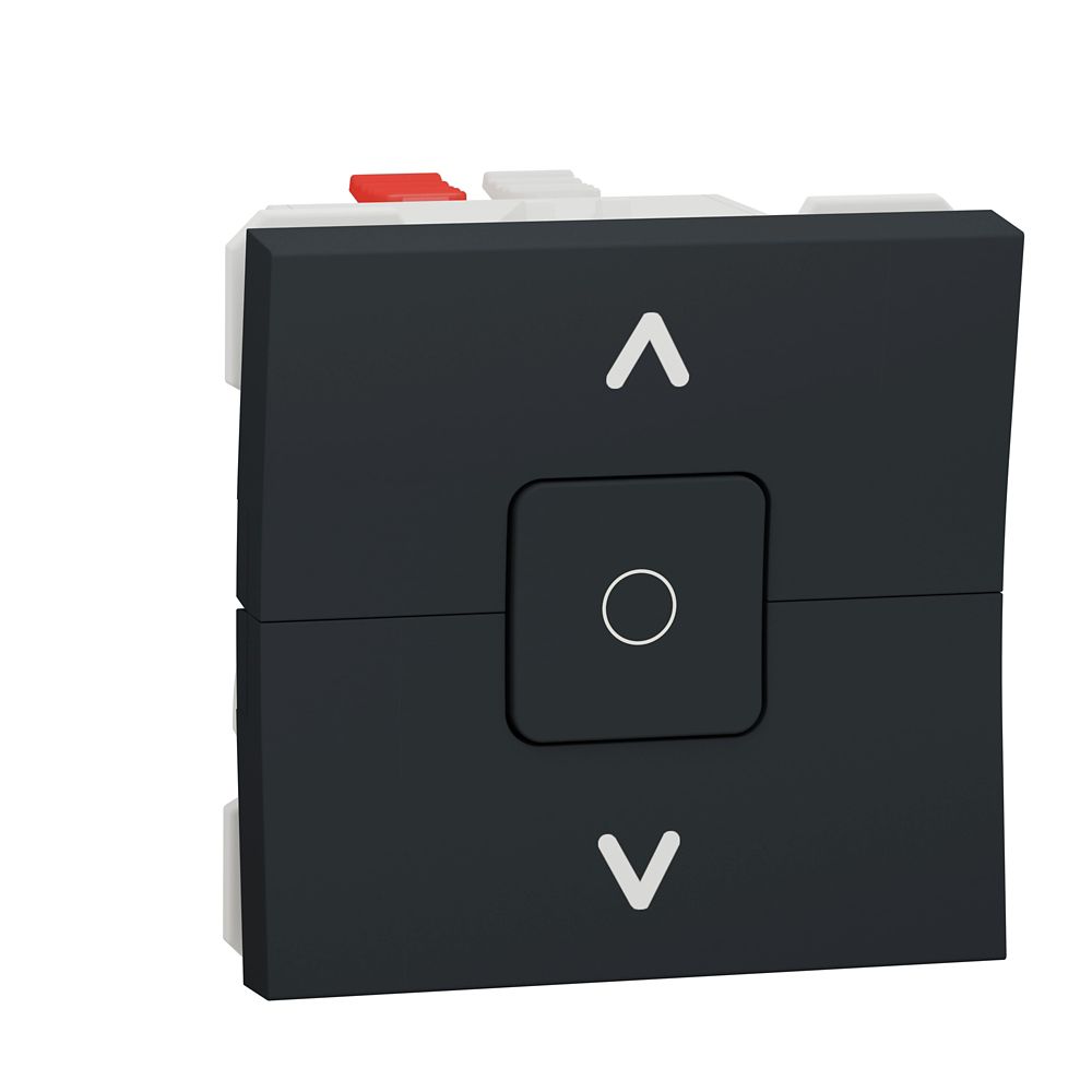 Interrupteur volet roulant 1 poste 2 modules Unica Anthracite Schneider