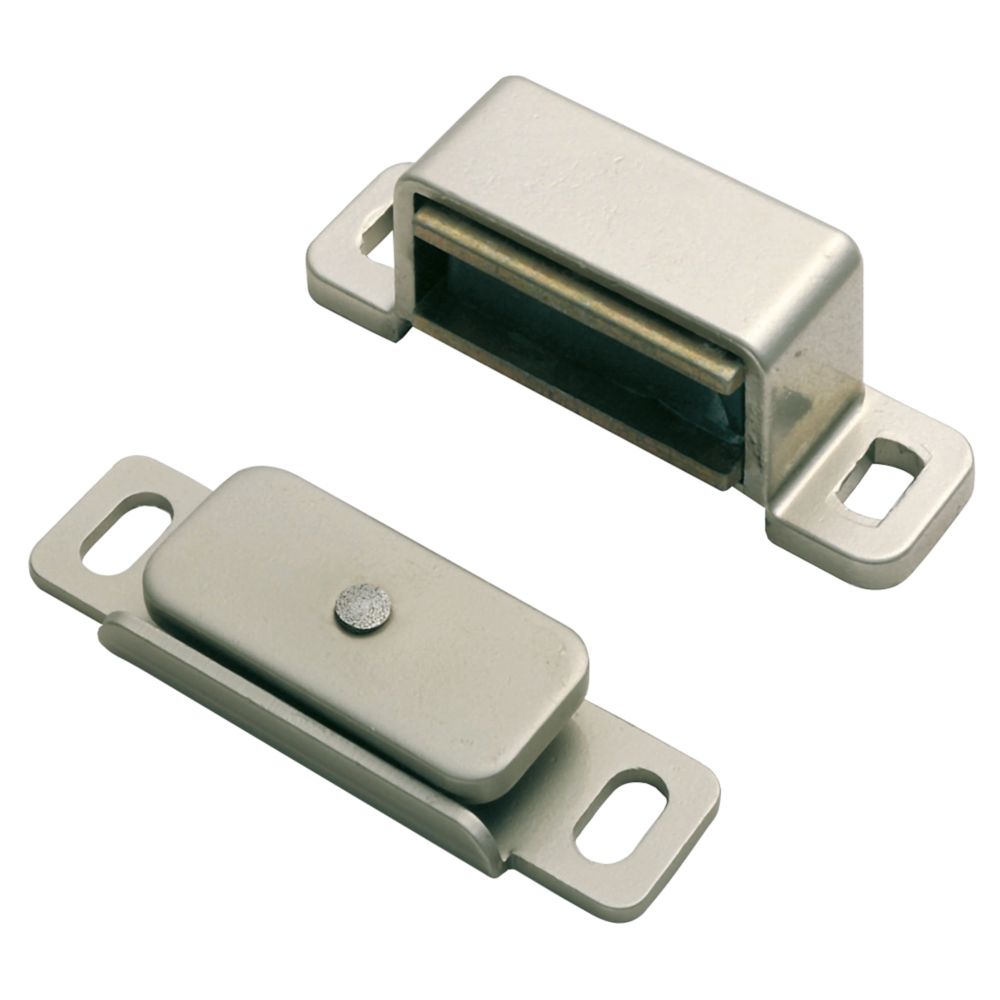 Loqueteau magnétique Carlisle Brass nickelé 15 x 14mm