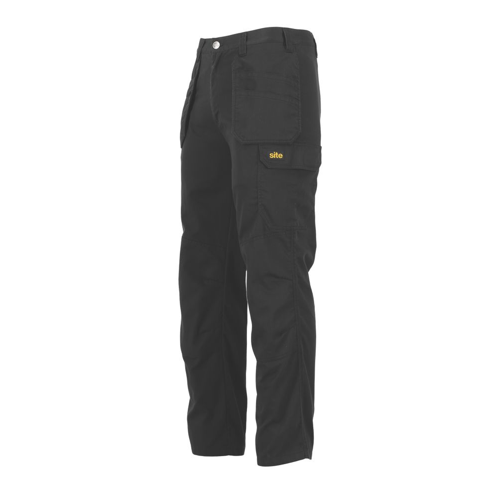 Pantalon de travail à poches Site Dunbar, noir, taille 46, longueur 81 cm