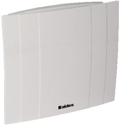 Ventilateur-extracteur de salle de bains Aldes 100mm avec déshumidificateur et programmateur blanc 230V