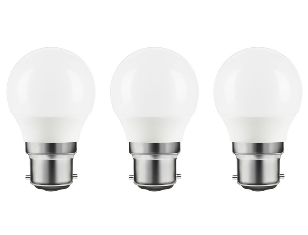 Lot de 3 ampoules LED mini globe LAP B22 470lm 4,2W