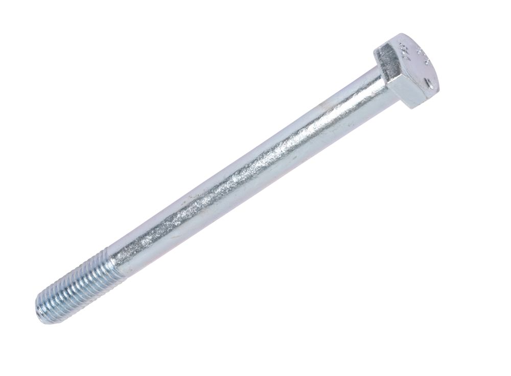 Vis à métaux en acier à tête hexagonale à haute résistance zingué brillant Easyfix M10 x 120mm, lot de 50