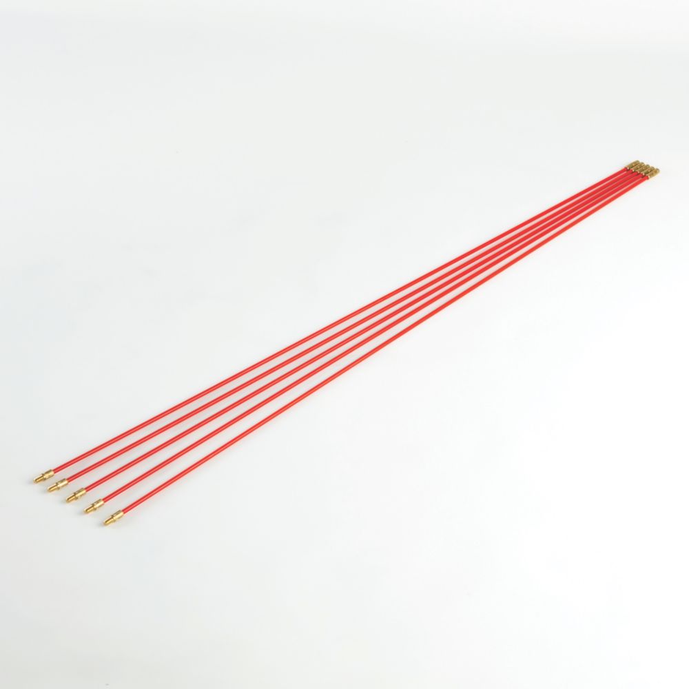 Baguettes tire-fils souples rouges Super Rod CR-RX5 5mm, 5m