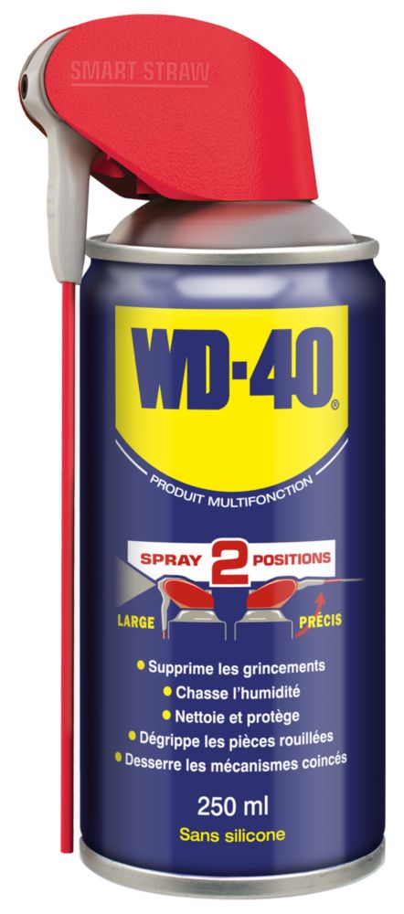 Aérosol double position multifonction WD-40 250ml